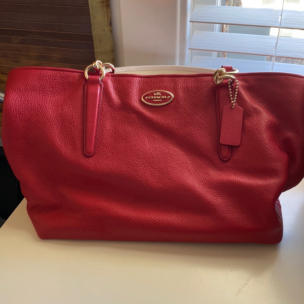 Red Coach Bag